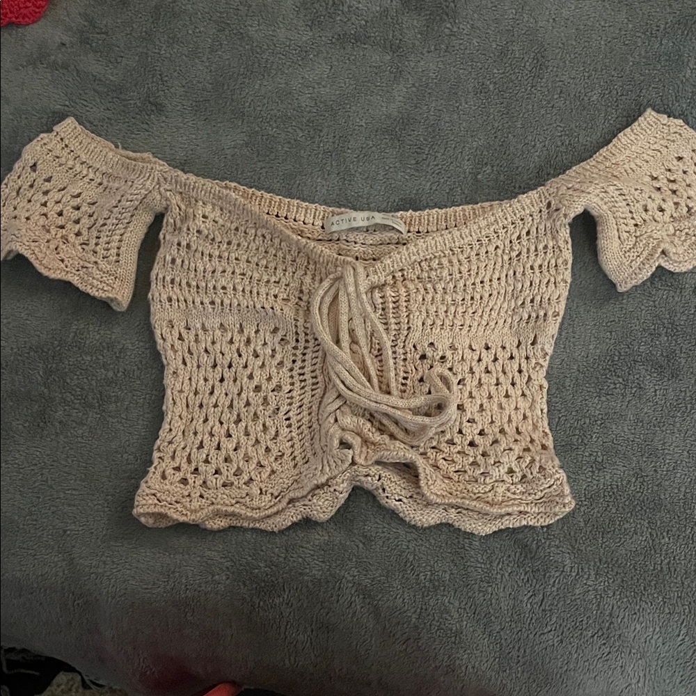 Active USA Lavender Knit Top